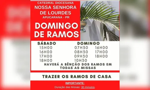 
							Catedral divulga horários das missas deste final de semana
						
						