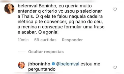 
							Decepção? Boninho questiona motivo de ter escolhido Thais para o BBB21
						
						