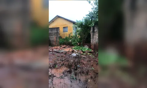 
						
							Temporal alaga parque e causa estragos em Arapongas
						
						