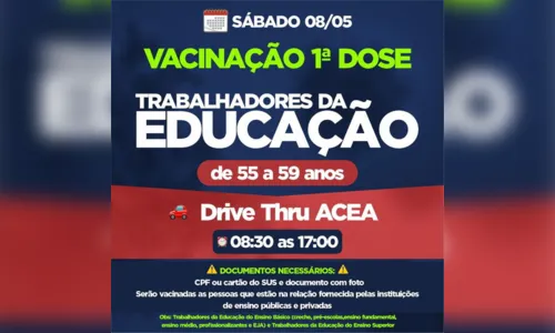 
						
							Apucarana anuncia vacinação para trabalhadores da educação
						
						