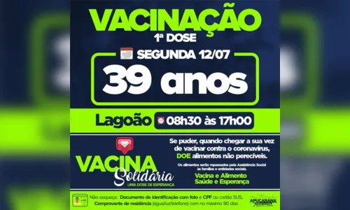 
							Apucarana divulga nova etapa da vacinação contra a Covid-19
						
						