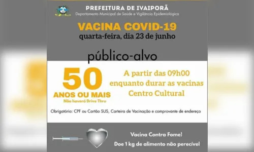 
							Ivaiporã anuncia vacinação de pessoas de 50 anos
						
						
