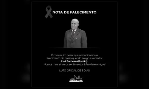 
							Morre vereador José Barbosa de Jandaia do Sul
						
						