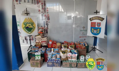 
							PM doa 420 kg de alimentos para 'Vacina Solidária'
						
						