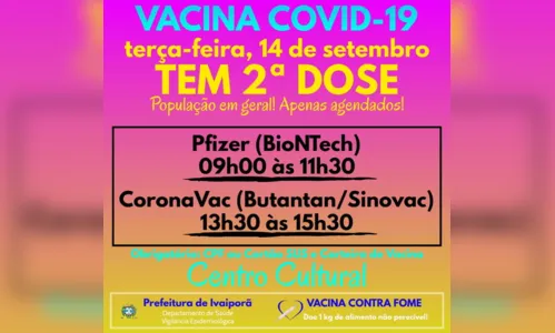
							2ª dose  da vacina segue na terça-feira em Ivaiporã
						
						