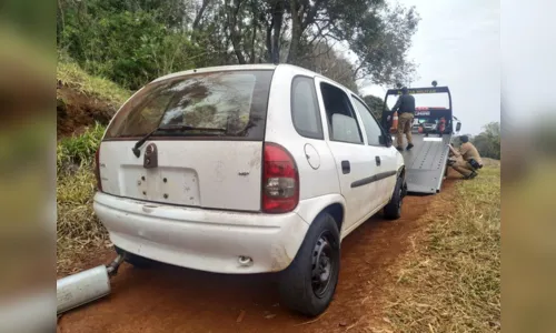 
							Carro furtado de empresa é encontrado depenado em Apucarana
						
						