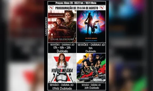 
							Confira a programação do cinema do CentroNorte
						
						