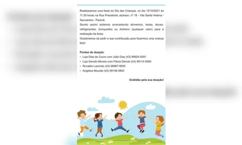 
							Grupo de voluntários realiza festa de Dia das Crianças
						
						