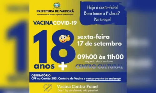 
							Ivaiporã aplica 1ª dose da vacina em jovens de 18 anos
						
						
