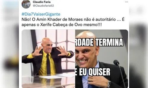 
						
							Khader pede para não ser confundido com Alexandre de Moraes
						
						