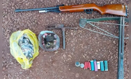 
							Polícia Ambiental apreende armamento e carne de capivara
						
						