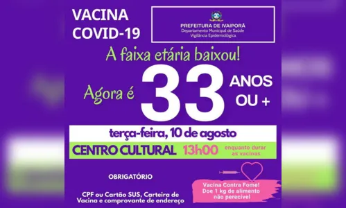 
							Vacina contra Covid-19 segue nesta terça-feira em Ivaiporã
						
						
