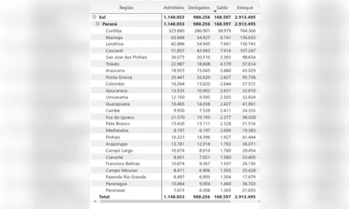 
							Apucarana é a 10ª cidade que mais gerou empregos no Paraná
						
						