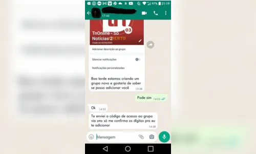 
							Leitores denunciam golpe de WhatsApp usando marca TNOnline
						
						