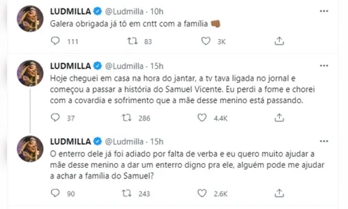 
							Ludmilla pagará funeral de jovem morto em ação da PM
						
						