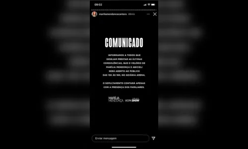 
							Velório de Marília Mendonça será aberto ao público
						
						