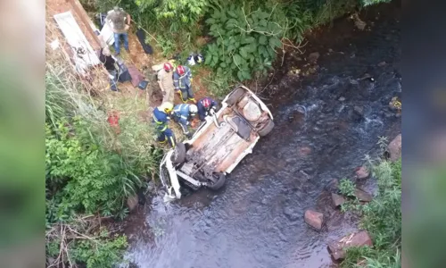 
							Homem morre após perder controle do veículo e cair em riacho
						
						