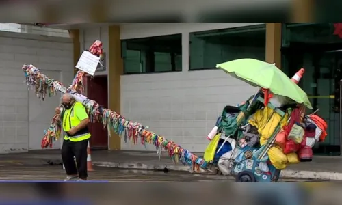 
						
							Quase 5 anos depois, pagador de promessas chega a Aparecida
						
						