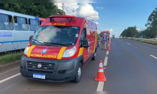 
							Acidente em Apucarana envolve ônibus, moto e caminhão
						
						
