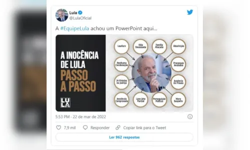 
						
							Lula ironiza com PowerPoint após condenação de Dallagnol no STJ
						
						