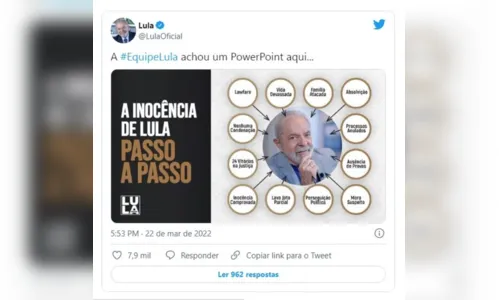 
							Lula ironiza com PowerPoint após condenação de Dallagnol no STJ
						
						