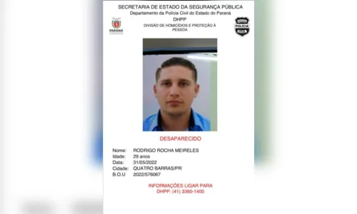 
							Família do Paraná procura por jovem de 29 anos desaparecido
						
						