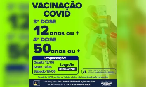 
							Apucarana não vacina contra Covid no feriado de Corpus Christi
						
						