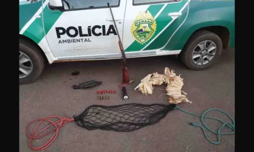 
						
							Motociclista é preso com materiais de caça em Ivaiporã
						
						
