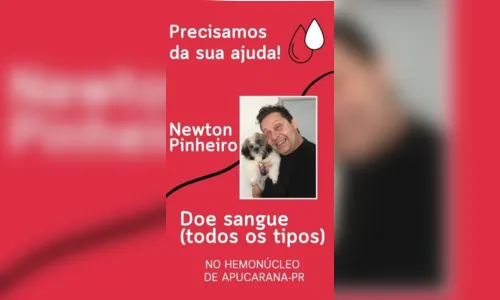 
						
							Família de apucaranense promove campanha de doação de sangue
						
						