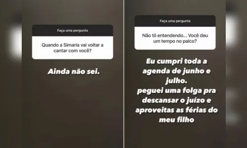 
							Simone fala sobre possível volta aos palcos com Simaria; confira
						
						