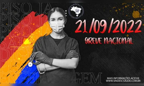 
							Profissionais da enfermagem convocam greve nacional em defesa do piso
						
						
