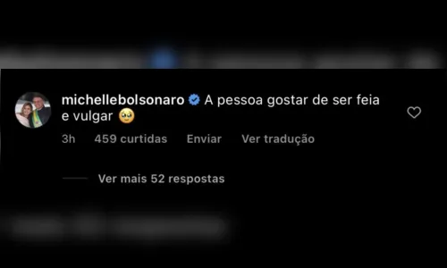 
						
							Michelle Bolsonaro chama Marquezine de 