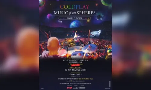 
						
							Coldplay anuncia show extra para Curitiba; vendas começam nesta sexta
						
						