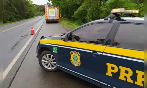 
						
							Viatura do Corpo de Bombeiros colide contra árvore na BR-277
						
						