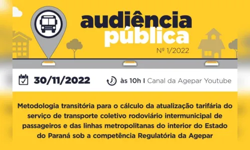 
						
							Audiência vai debater atualização de tarifas de ônibus intermunicipais
						
						