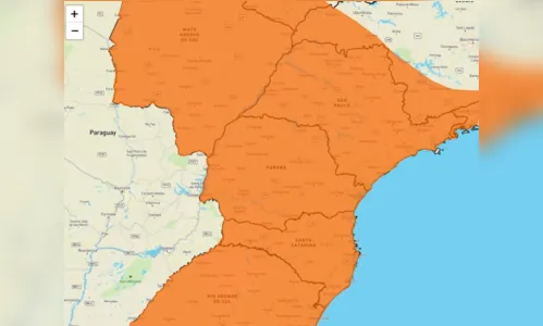 
						
							PR tem alerta para tempestade, vento intenso e granizo
						
						