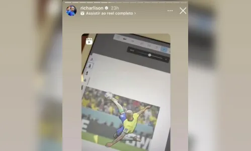 
						
							Curitibano tatua gol de Richarlison, e  jogador compartilha na web
						
						