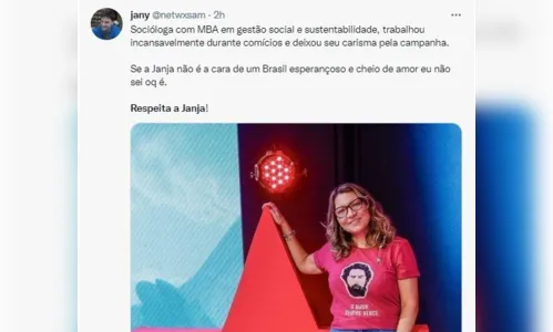 
						
							Web pede respeito a Janja após crítica de jornalista da Globo News
						
						
