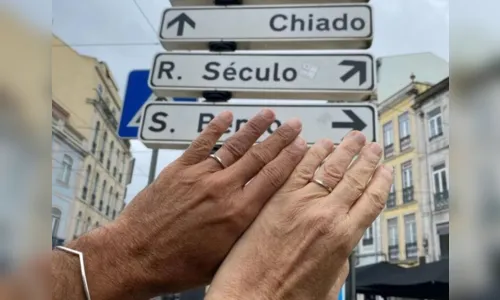 
						
							Marcos Caruso nega casamento com namorado e explica foto de alianças
						
						