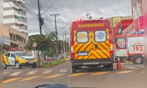 
						
							Acidente na Rua Londrina em Ivaiporã deixa duas pessoas feridas
						
						