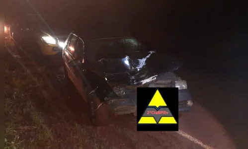
							Acidente entre carros no norte pioneiro deixa três feridos, na PR-436
						
						