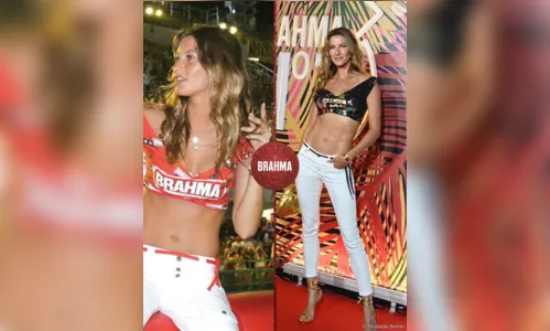 
						
							Gisele Bündchen recria look de Carnaval e causa tumulto na Sapucaí
						
						