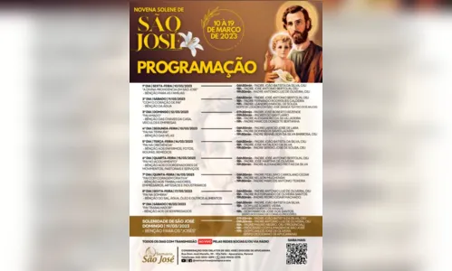 
						
							Veja programação da novena de São José em Apucarana
						
						