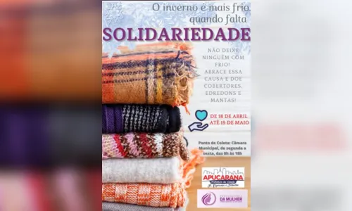 
						
							Câmara lança campanha para arrecadar cobertores em Apucarana
						
						