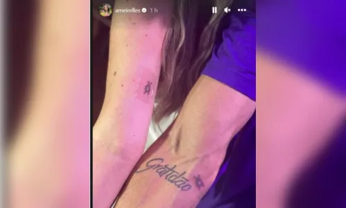 
						
							Docshoes: Amanda e Cara de Sapato fazem tatuagem juntos
						
						