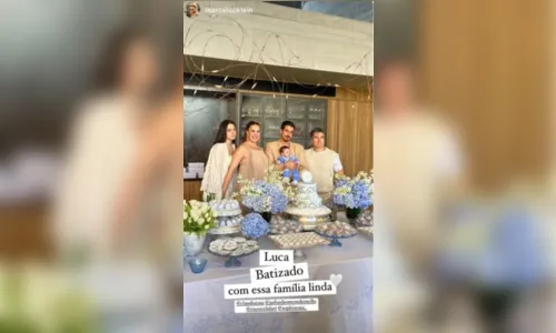 
						
							Filho de Claudia Raia, Luca, ganha festa luxuosa de batizado; confira
						
						