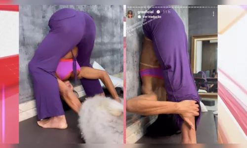 
						
							Gracyanne Barbosa faz 'pose' bizarra em alongamento e assusta; veja
						
						