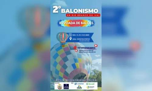 
						
							Rio Branco do Ivaí recebe revoada de balões neste fim de semana
						
						