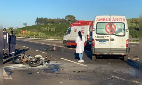 
						
							Motociclista morre em acidente no trevo de acesso a Cambira
						
						
