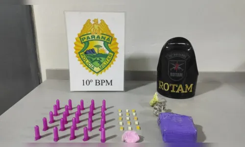 
						
							Rotam prende homem e apreende diversas drogas e ferramentas furtadas
						
						